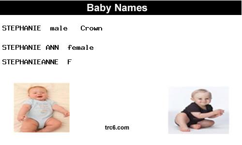 stephanie-ann baby names
